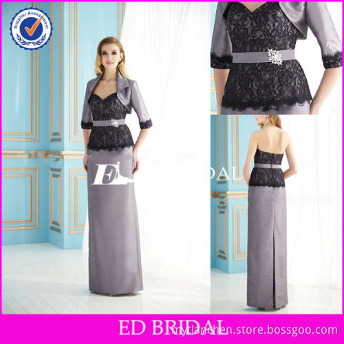 BY1172 New Arrival Lace And Taffeta With Small Jacket Mother Of The Bride Dress
